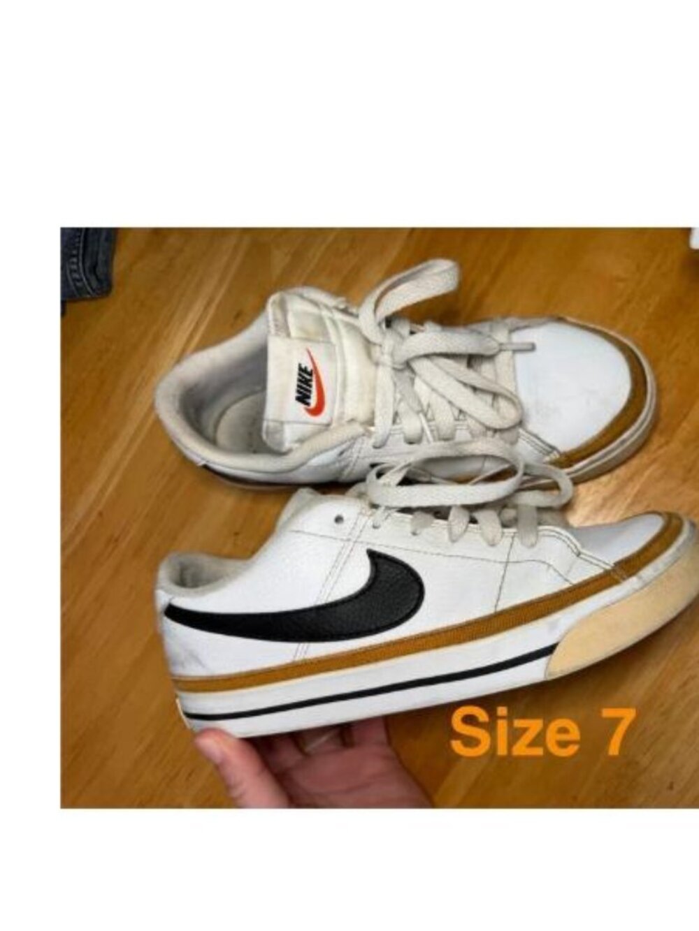 Nike Women's Court Legacy Next Nature Sneakers White/Black Size 7